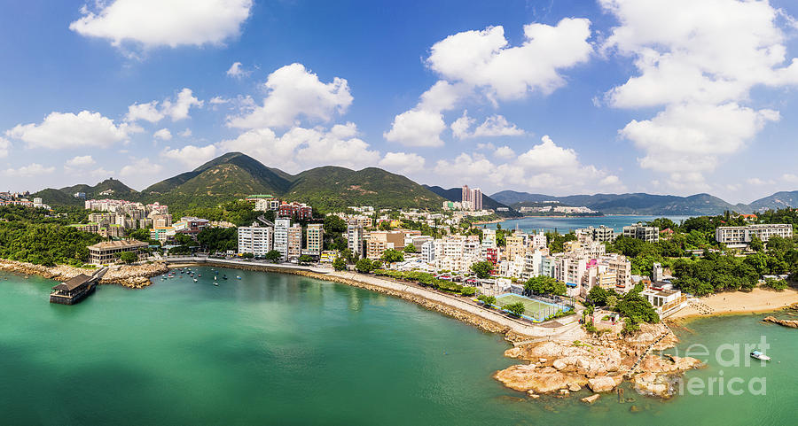 Stunning view of the Stanley town in the south of Hong Kong isla Photograph by Didier Marti