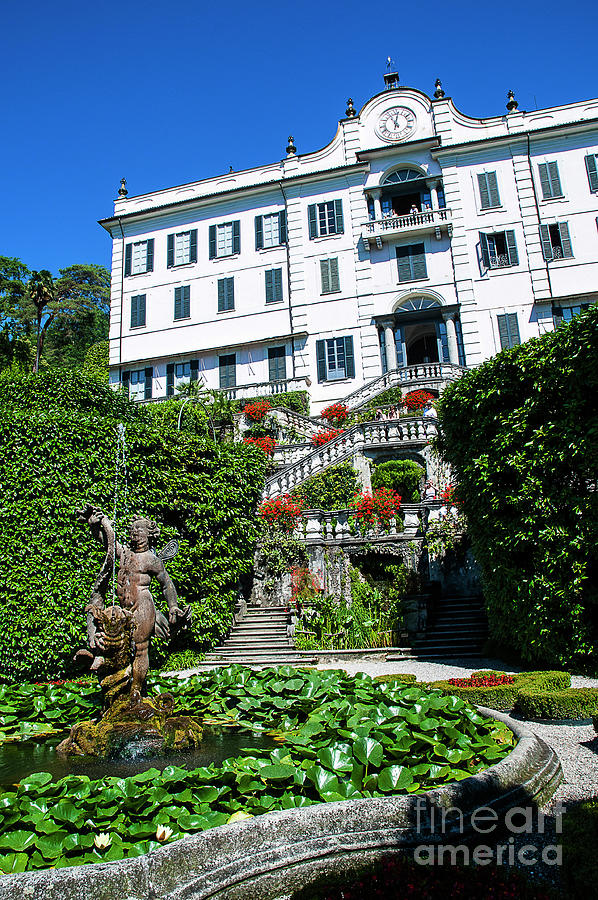 Stunning Villa on the Shores of Lake Como Photograph by Brenda Kean