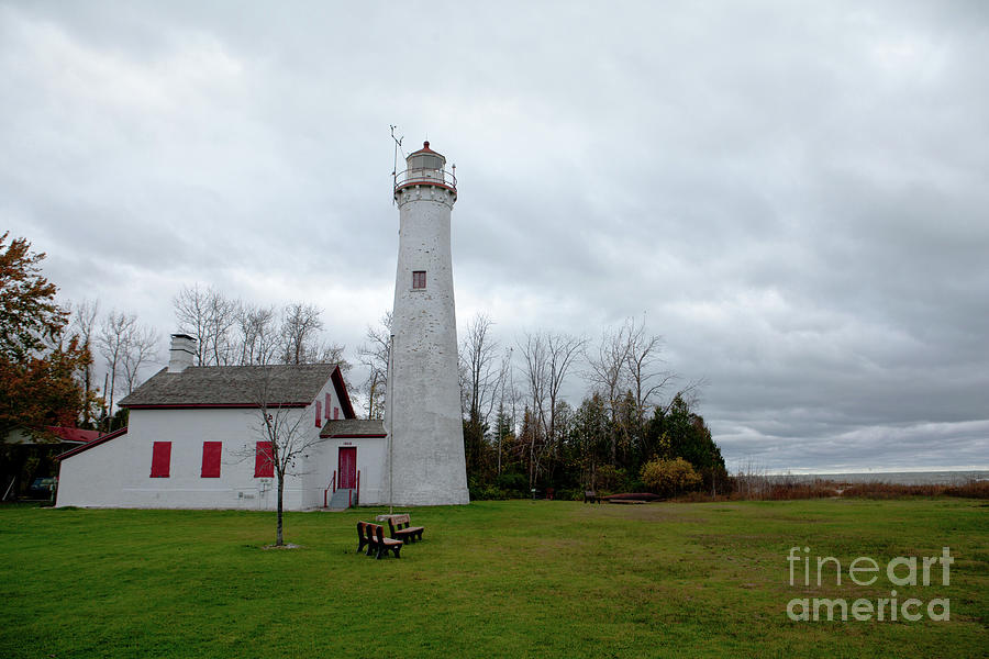 Sturgeon Point Lighthouse on Lake Huron Photograph by Rich S
