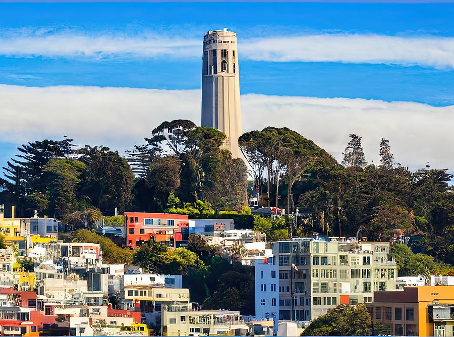 Stylized Coit Tower Digital Art By Dean Deal Fine Art America   Stylized Coit Tower Dean Deal 