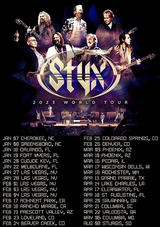 Styx World Tour Dates 2023 Ri81 Digital Art by Raisya Irawan Pixels