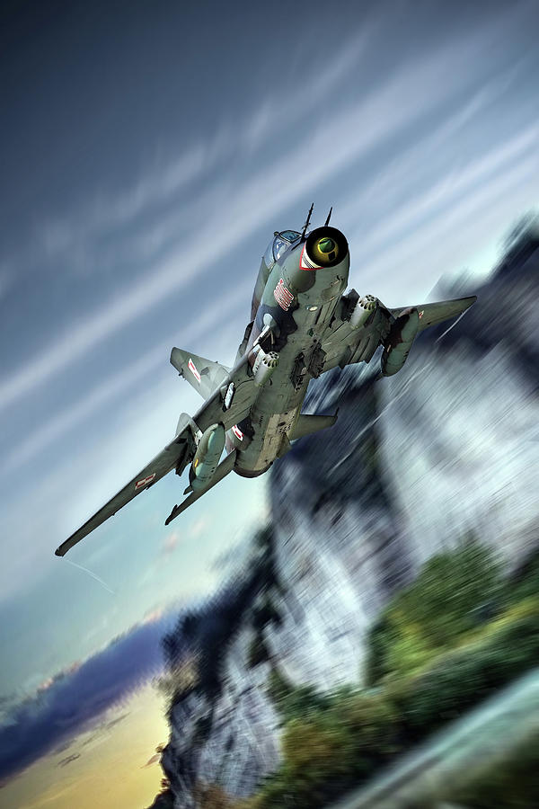SU-17 Fitter Digital Art by Airpower Art