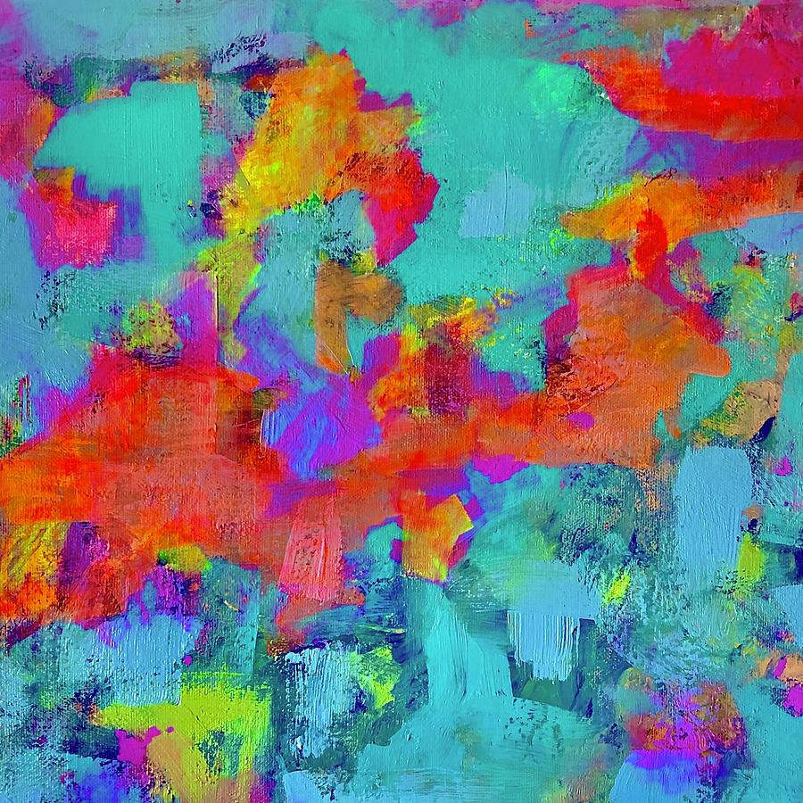 Colorful Painting - Submerged by Margot Sappern Colorful Painting - Submerged by Margot Sappern