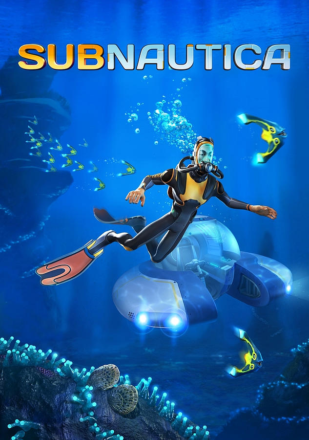 Subnautica Game Cover Poster Painting By Clark Tim Fine Art America