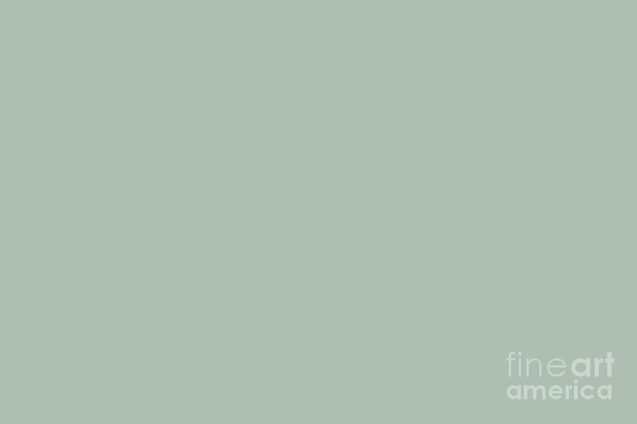 Subtle Light Pastel Green Blue Solid Color Pairs To Sherwin Williams  Quietude SW 6212 by PIPA Fine Art - Simply Solid