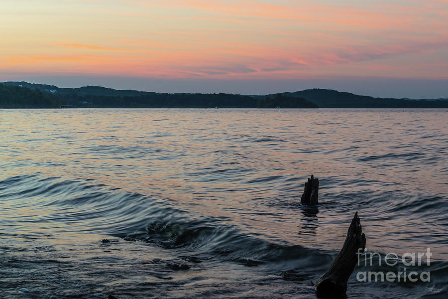Subtle Sunset Over Table Rock Lake Photograph by Jennifer White