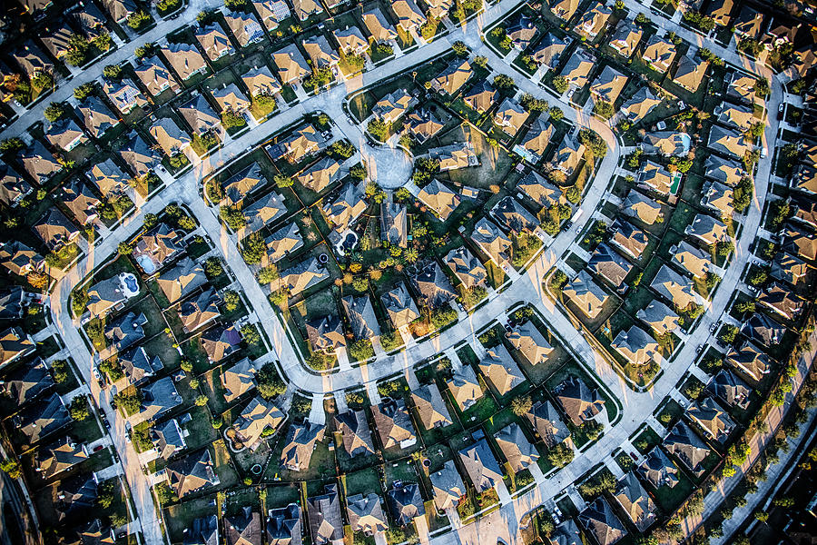 Suburban Master Planned Community Aerial Photograph by Art Wager