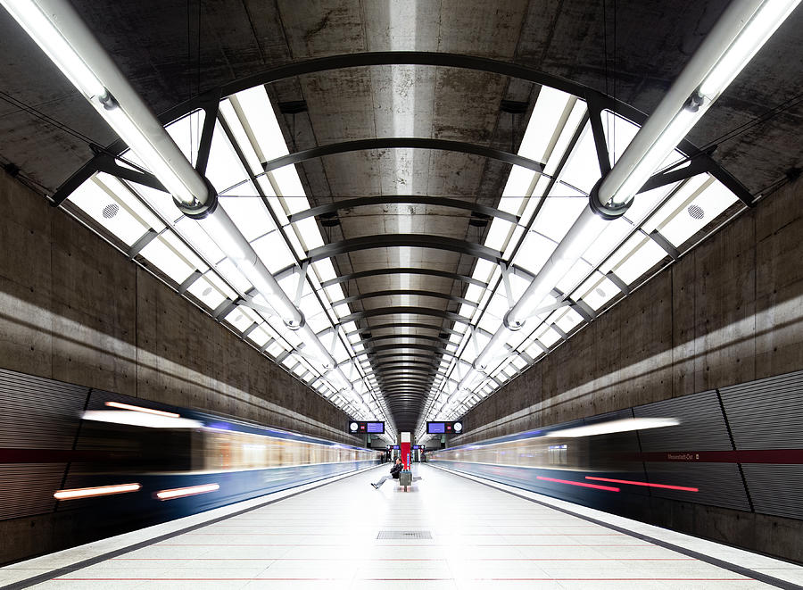 Subway Station Messestadt Ost, Munich, Germany Photograph by Christian Beirle González