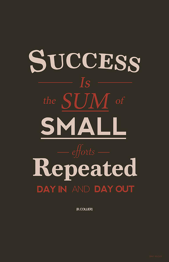 Success Quote Poster tumblr Painting by Ashley Eva - Pixels