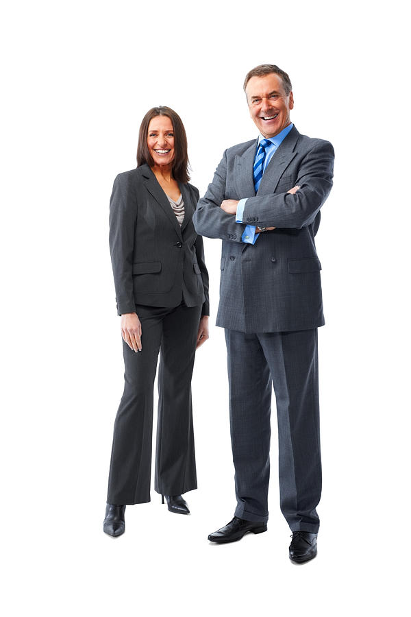 Successful business man standing with his female colleague Photograph by Stocknroll