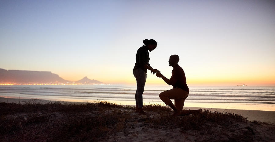 Successful marriage proposal Photograph by AJ_Watt
