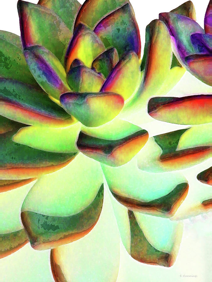 Desert Painting - Succulent Siren Botanical Art by Sharon Cummings