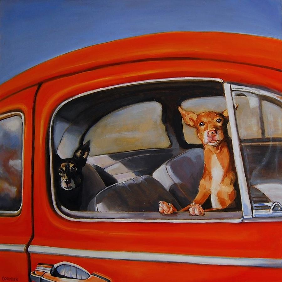If Were Such Good Boys Why Did You Leave Us In The Car Painting by Jean Cormier