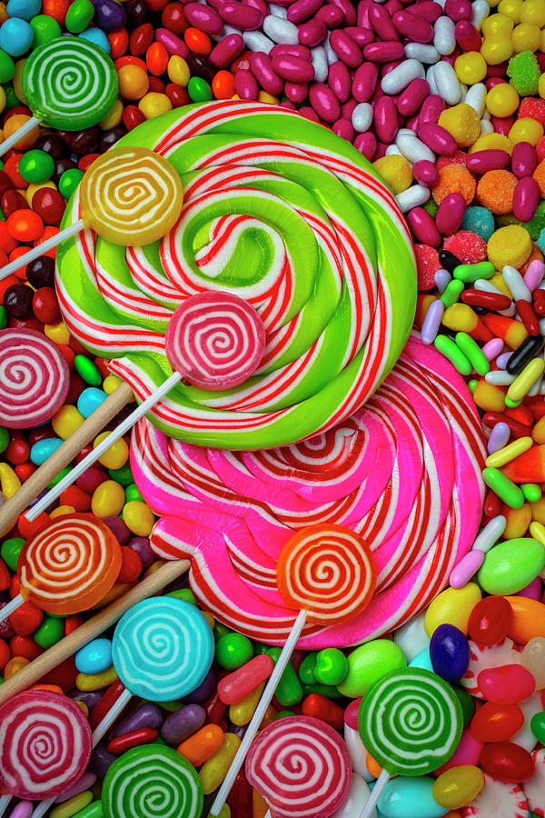 Sweet candy with scoop by Garry Gay