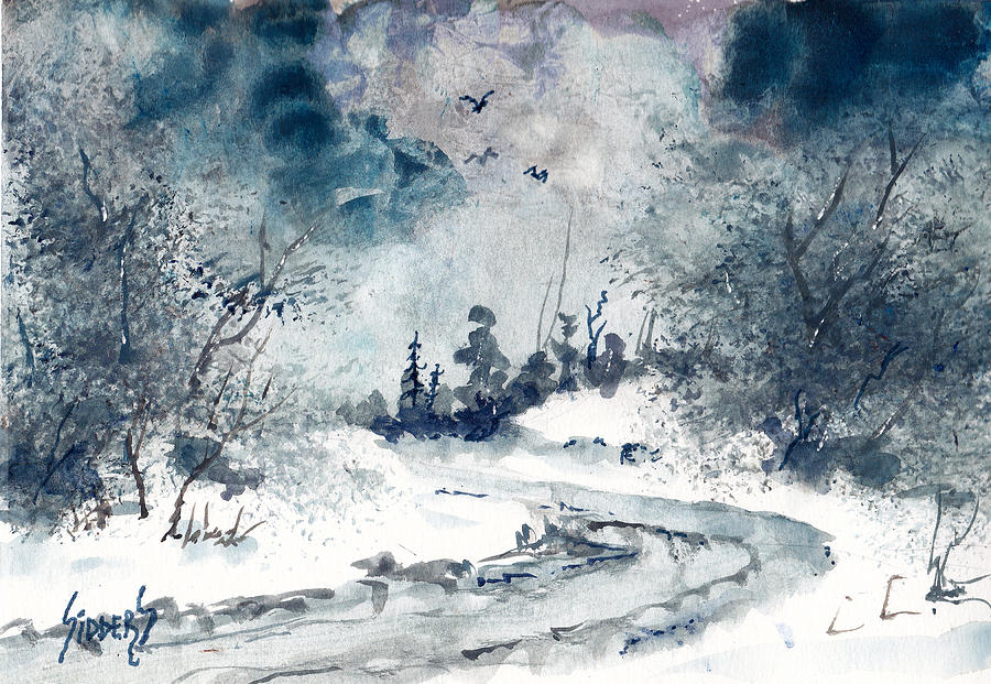 Sudden Snow Storm Painting by Sam Sidders
