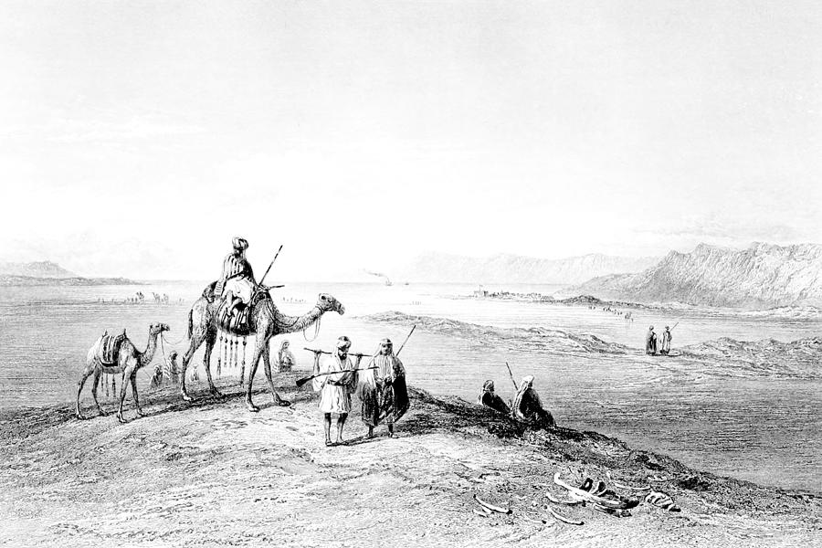 Suez from the Ancient Canal in 1847 Photograph by Munir Alawi