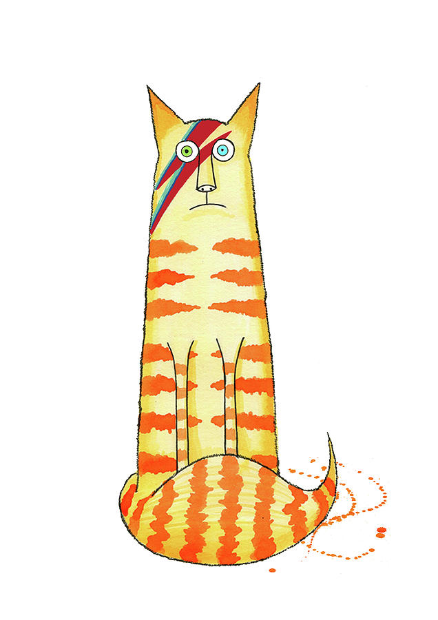 Cat Painting - Suffragette Kitty by Andrew Hitchen Cat Painting - Suffragette Kitty by Andrew Hitchen