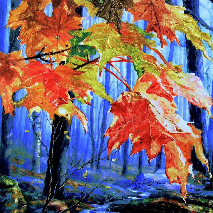 Sugar Bush Maples Painting by Hanne Lore Koehler