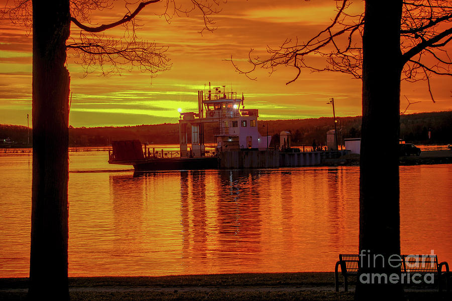 Sugar Island Ferry Sunrise -3427 Photograph by Norris Seward