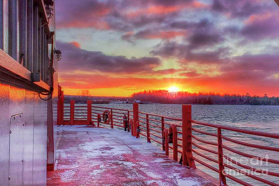 Sugar Island Michigan Sunrise -4650 Photograph by Norris Seward