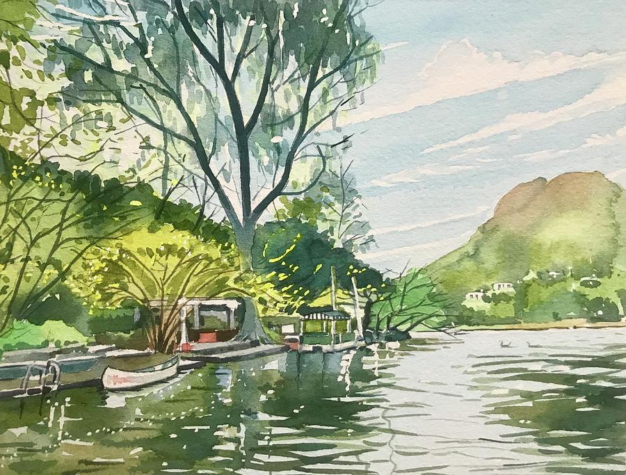 Santa Monica Painting - Sugar Loaf from South Lakeshore. by Luisa Millicent Santa Monica Painting - Sugar Loaf from South Lakeshore. by Luisa Millicent