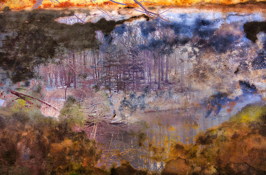 Sugar Pond Earth Colors Digital Art by Russel Considine