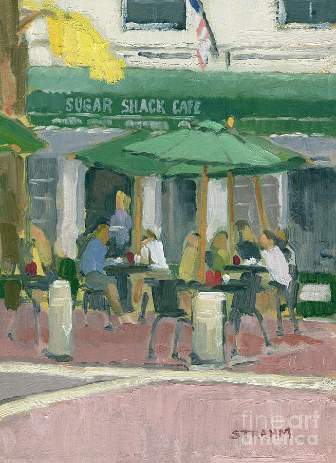 Sugar Shack Cafe - Huntington Beach, California Painting by Paul Strahm