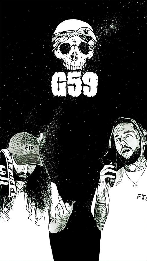 Suicideboys G59 BlackWhite Space Design Digital Art by Leonard Pabin