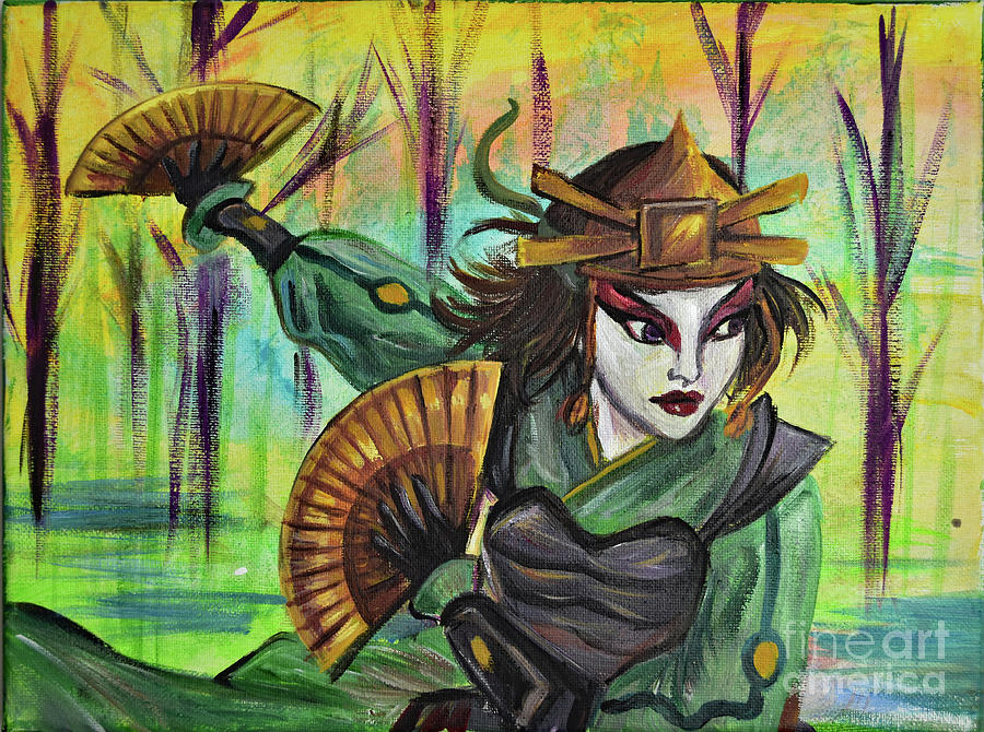 Suki Kyoshi Warrior Avatar The Last Airbender. is a painting by Sarah Johns...