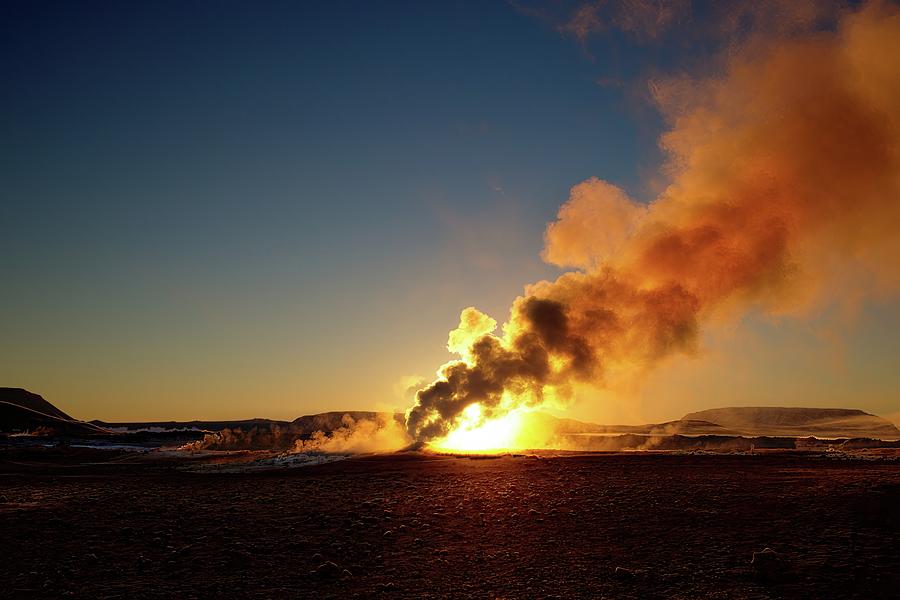 Sulfur dawn Photograph by Christopher Mathews