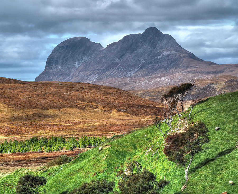 Suliven Assynt Mountains Highland Scotland Photograph by OBT Imaging