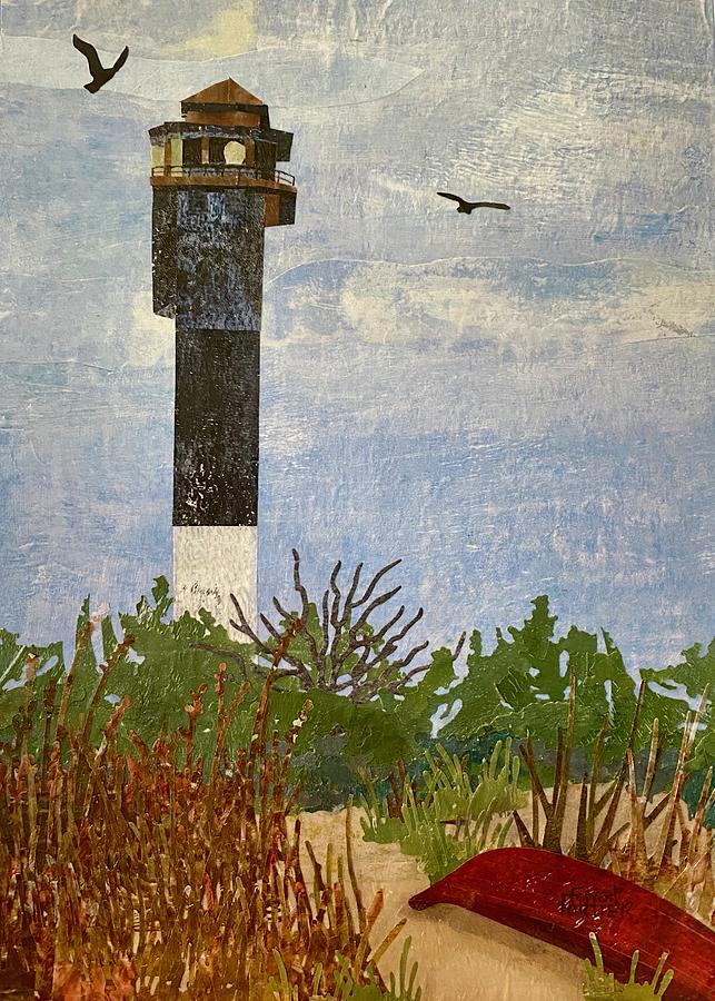 Sullivans Island Lighthouse Painting by Forrest Fortier