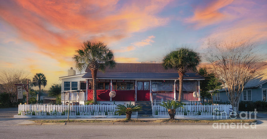 Beach Photograph - Sullivans Island - SC - Poes Tavern by Dale Powell