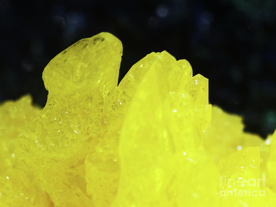 Sulphur Crystals Photograph by Rudi Prott