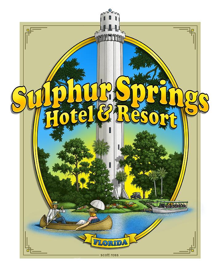 Sulphur Springs Digital Art by Scott Ross