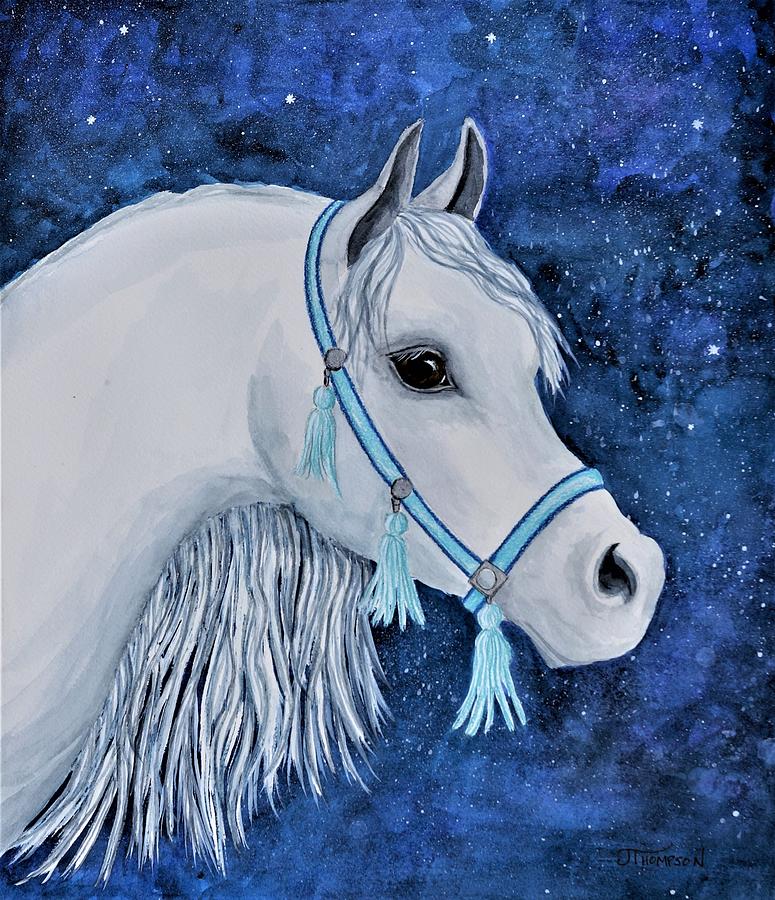 Arabian Horse Painting - Sultanas Gift by Judy Thompson