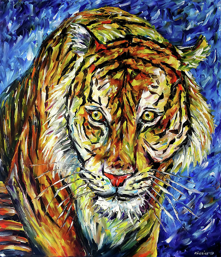 Sumatra Tiger Painting by Mirek Kuzniar
