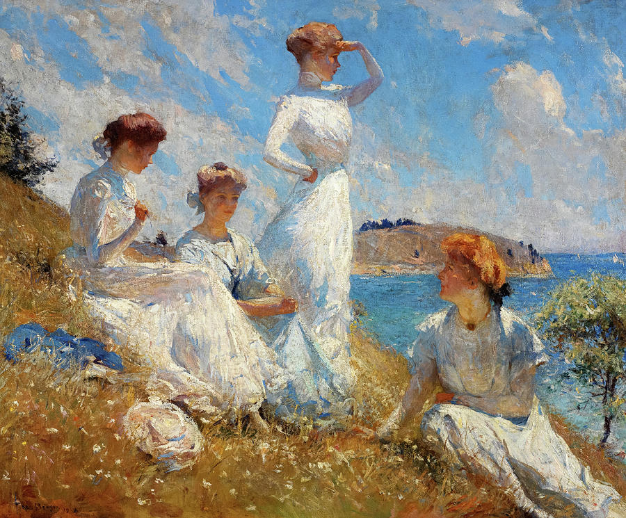 Frank Weston Benson Painting - Summer, 1909 by Frank Weston Benson