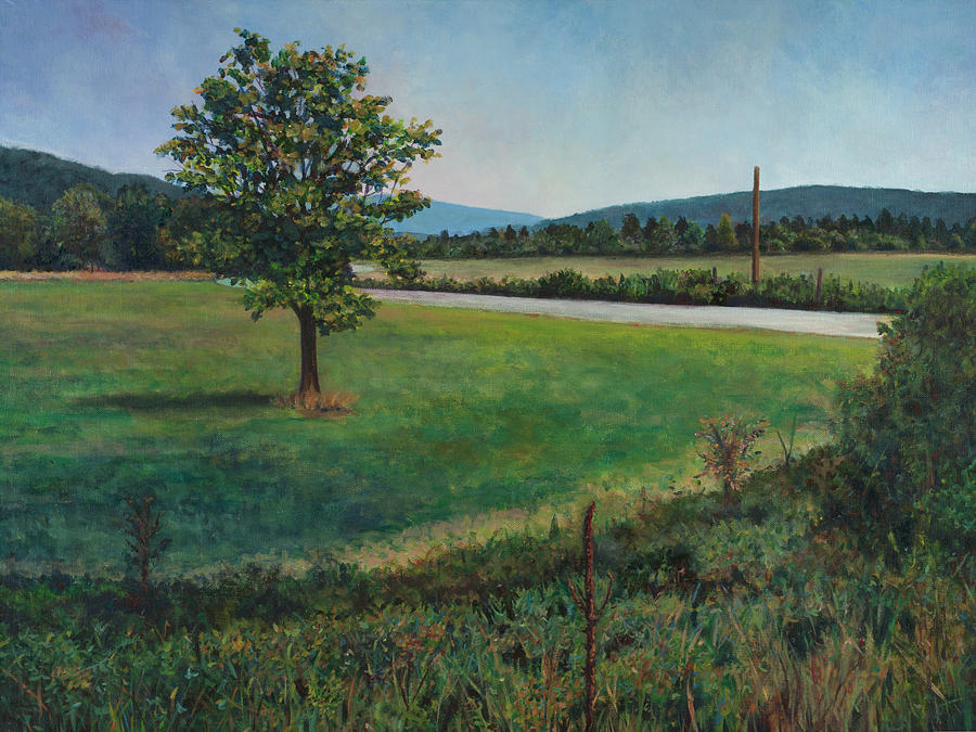 Landscape Painting - Summer Afternoon in Somerset PA by David P Zippi