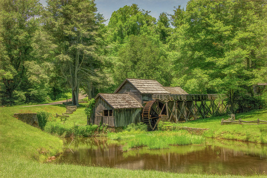 Summer at Mabry Mill Photograph by Marcy Wielfaert