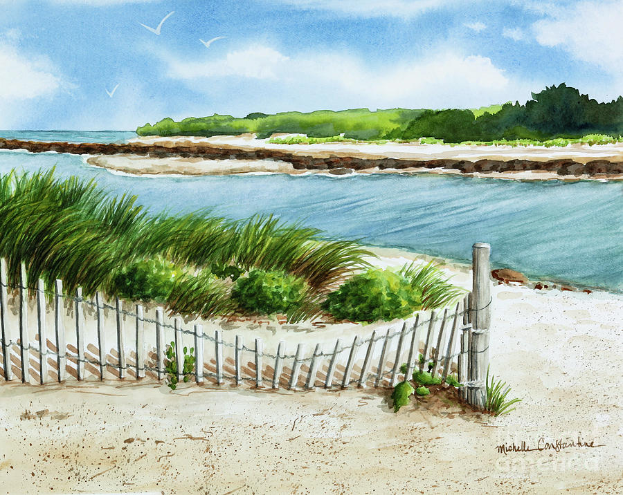 Summer at Sesuit Harbor Cape Cod Painting by Michelle Constantine