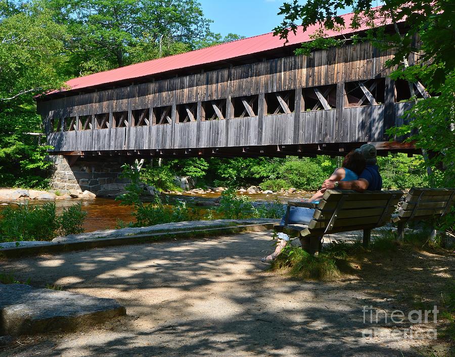 Summer at the Albany Covered Bridge  Photograph by Steve Brown