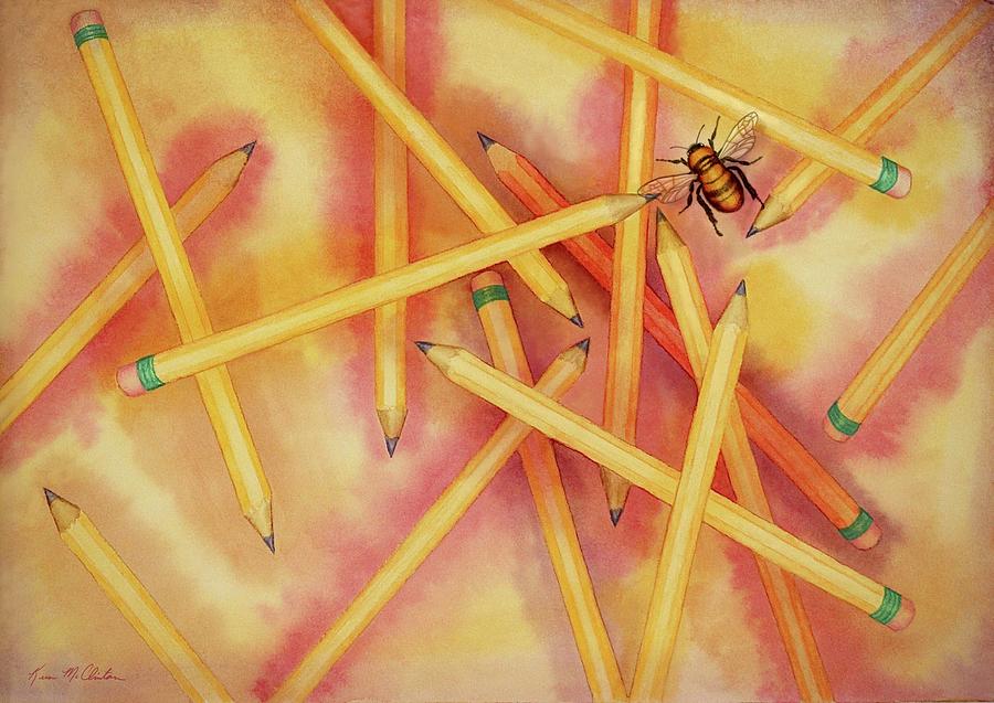 Summer Bee Gone Painting by Kim McClinton