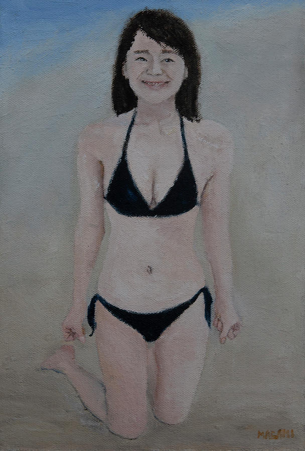 Summer Bikini Painting by Masami IIDA