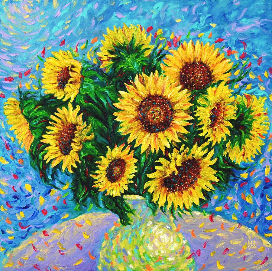 Summer Blooms Painting by Elizabeth Cox