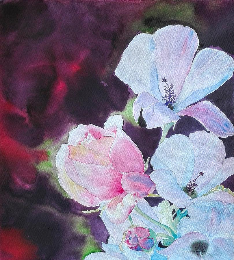 Summer Blooms Painting by Sandie Croft