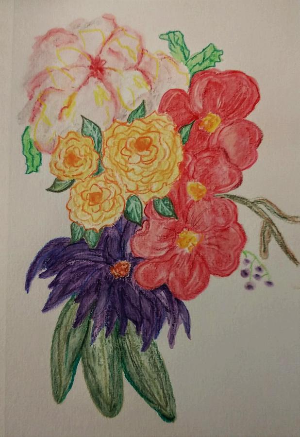 Summer Bouquet Painting by Stacey Torres
