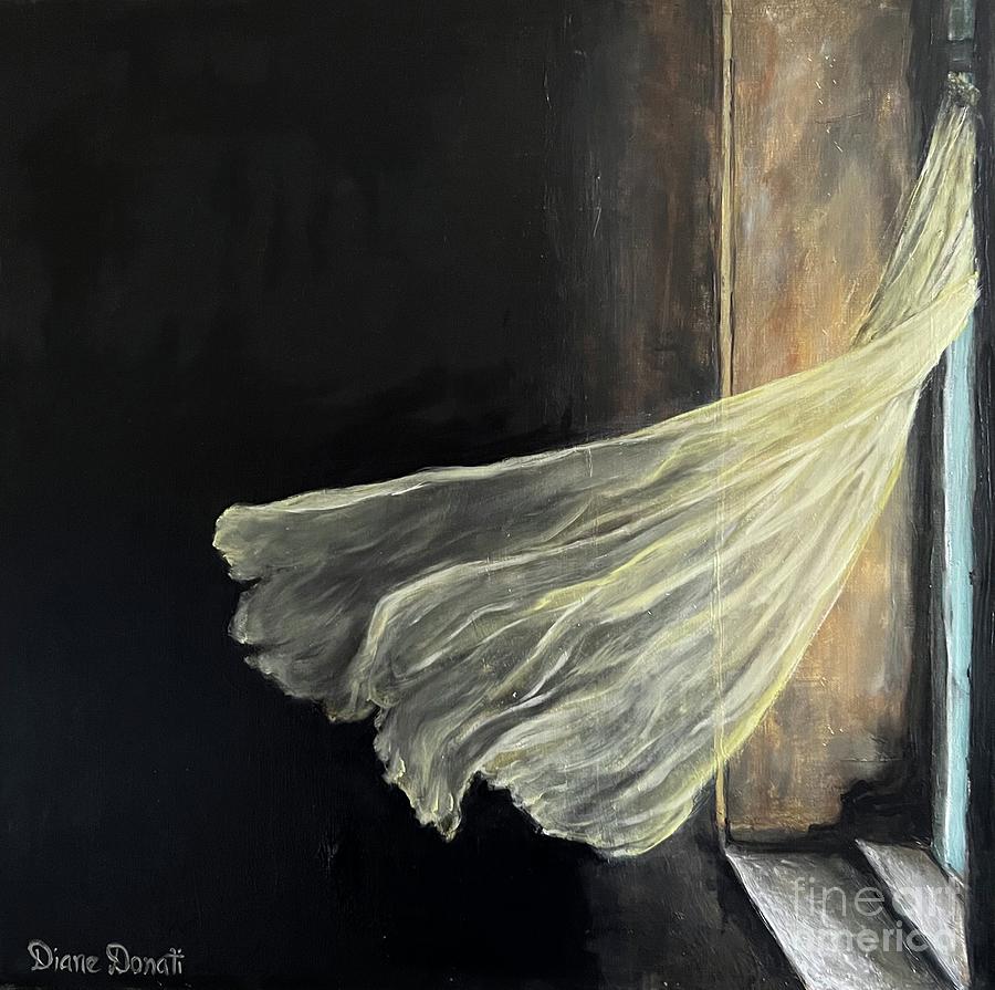 Curtain Painting - Summer Breeze by Diane Donati