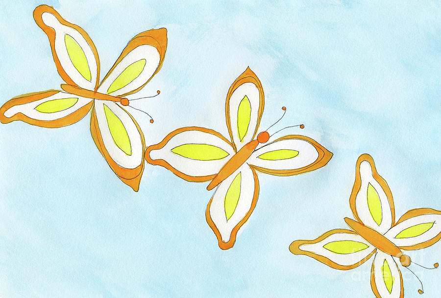 Summer Butterflies Painting by Norma Appleton