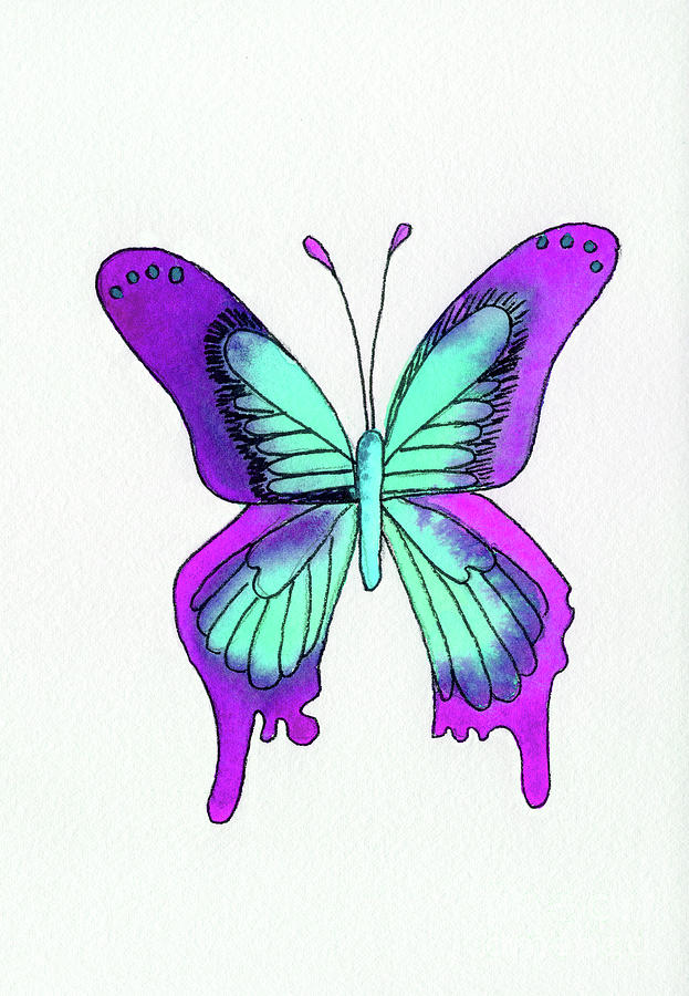 Summer Butterfly Painting by Norma Appleton